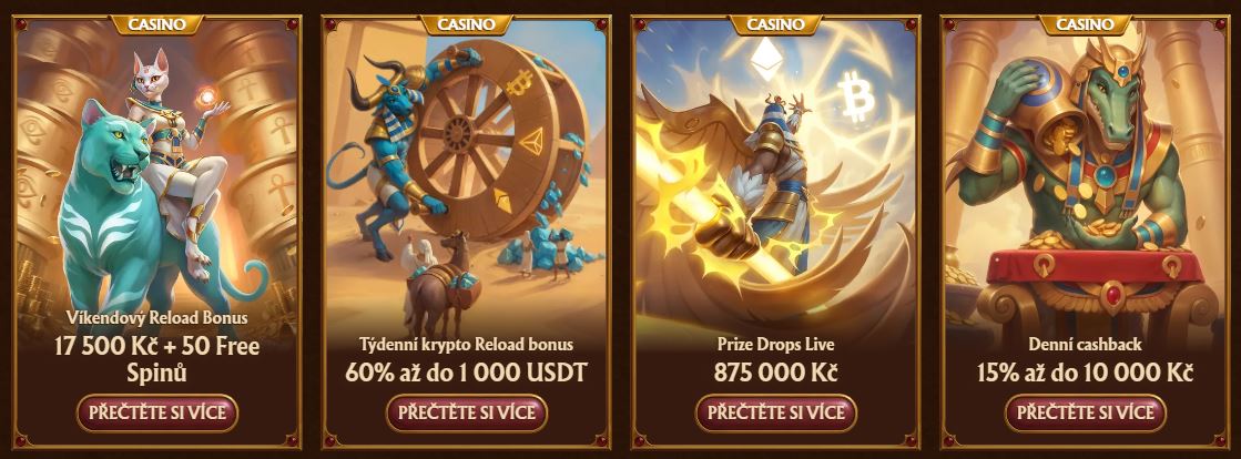 Využijte víkendový reload bonus a denní cashback na AmunRa